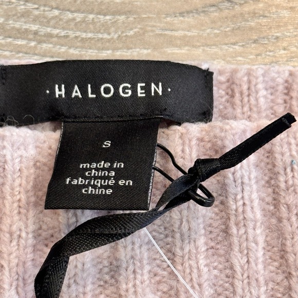 NWT Halogen Puff Sleeve Square Neck Sweater in Purple Heaven Small‎ Off Shoulder - Picture 7 of 11